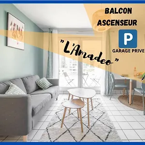  Appartement #l'amadeo#parking Privee/balcon/lumineux/qrt Calme France